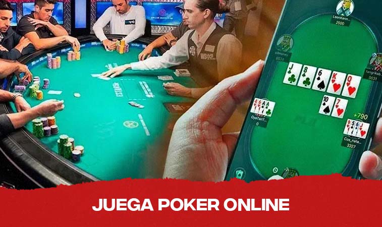 Mesa de poker en casino y en celular