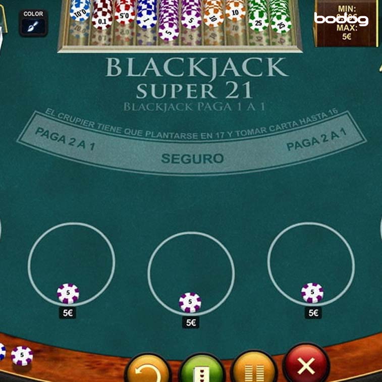 Disfruta de Blackjack Super 21 online
