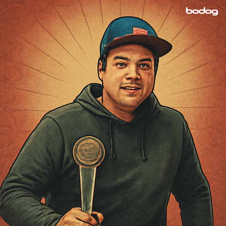 Ilustración del jugador Óscar Méndez