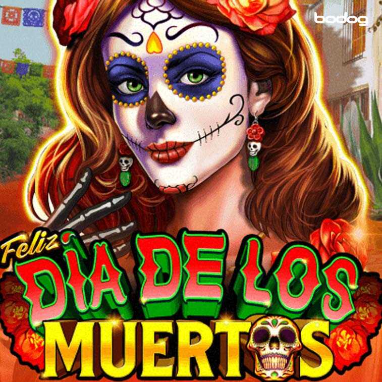 Calavera mexicana y el logo del juego Dia de Los Muertos.