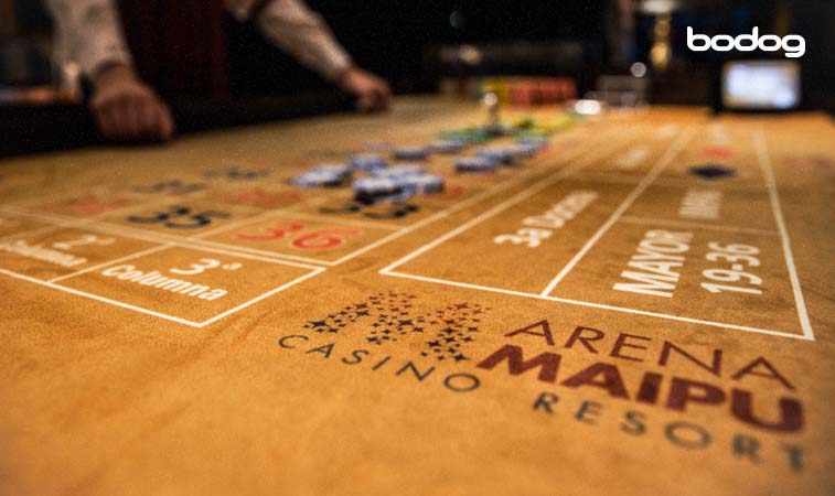 Mesa de ruleta de casino arena maipu